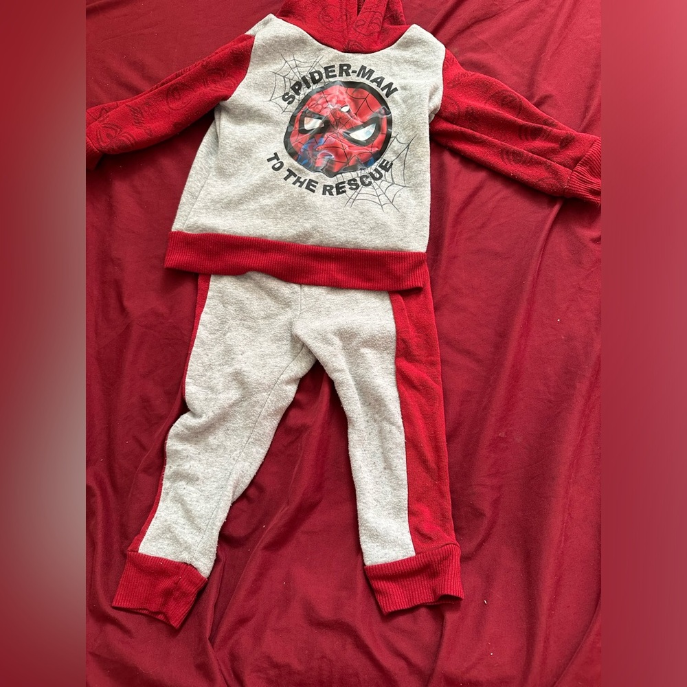 Spider-Man sweatsuit size 2T